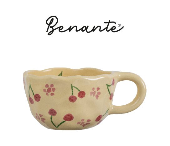 Benante Kiraz Motifli Kupa