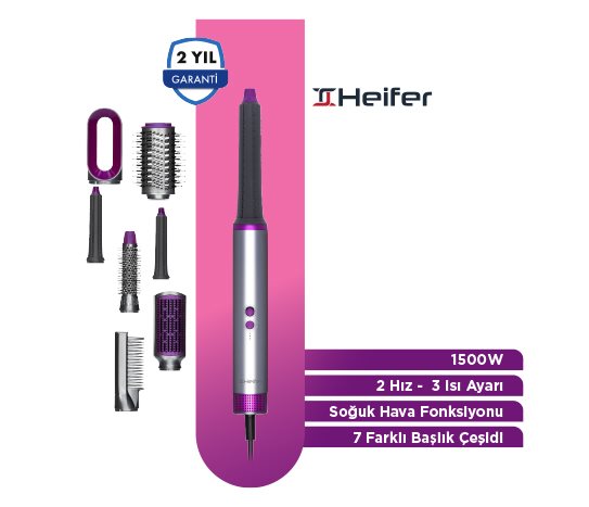 Heifer Airshape Saç Şekillendirme ve Kurutma Seti