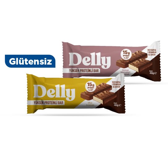Delly Çikolata Kaplı Protein Bar