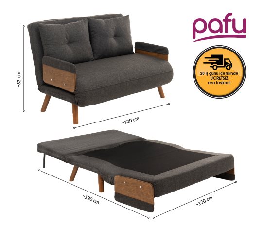 COSMO İKİLİ KATLANIR YATAKLI KOLTUK