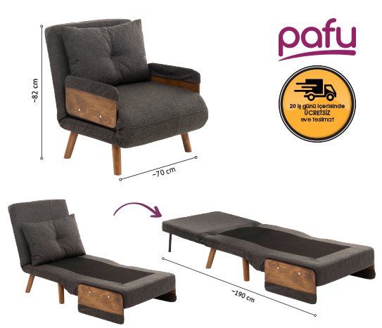 COSMO TEKLİ KATLANIR YATAKLI KOLTUK