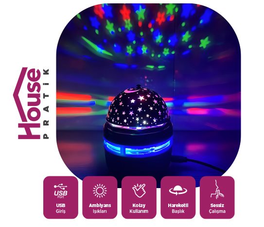 Galaksi Gece Lambası Hp84