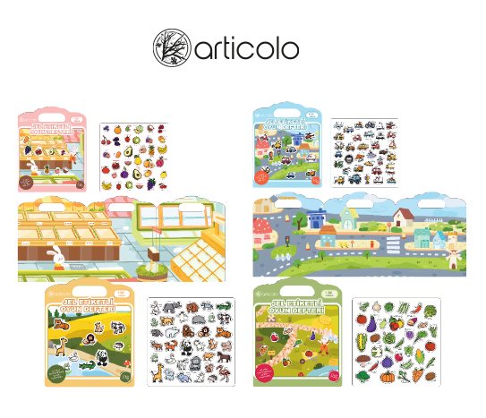 Stickerlı Oyun Defteri