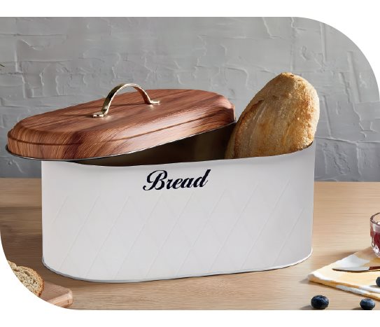 Metal Ekmek Kutusu ~34x18x14,5 cm