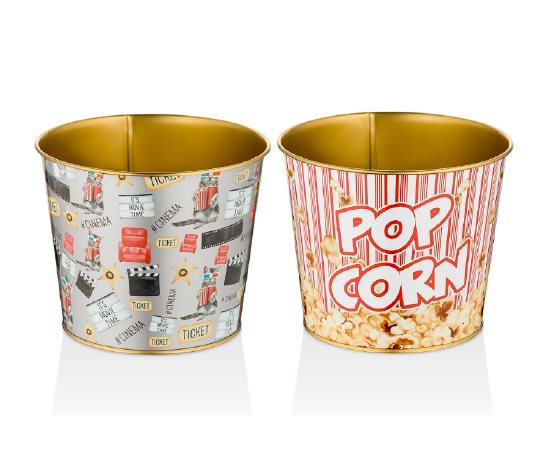 Metal Mısır Kovası ~16x13x13,5 cm