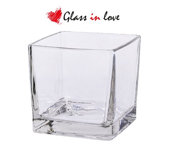 Kare Cam Tatlı Kasesi ~330 ml