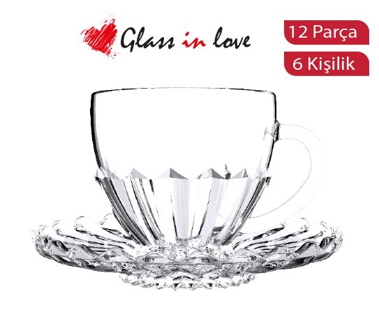 Cam Kahve Fincan Seti ~110 cc