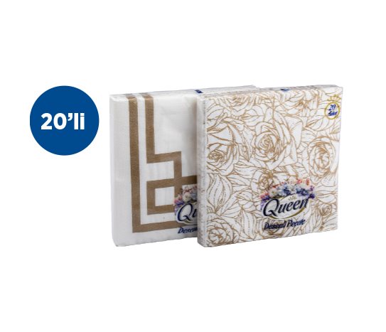 Queen Desenli Peçete