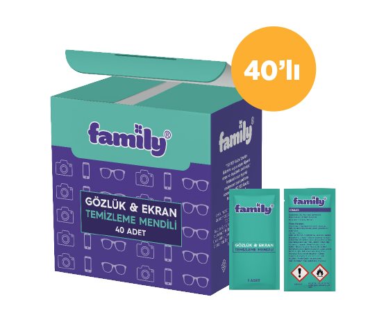 Family Gözlük ve Ekran Temizleme Mendili