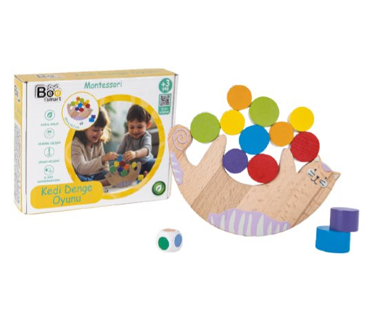 Ahşap Kedi Denge Oyunu