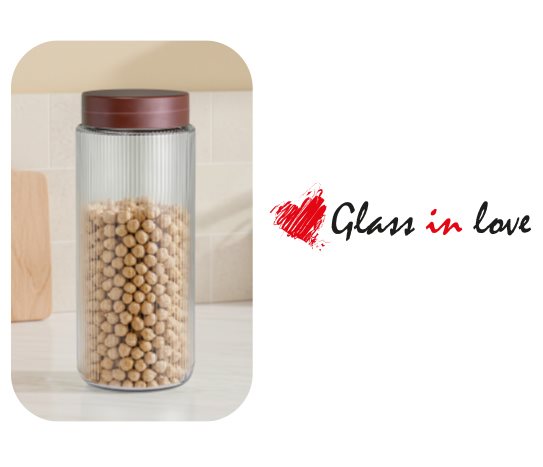 Gravürlü Cam Kavanoz ~ 1350 cc