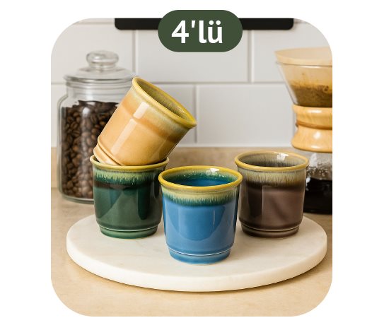 Porselen Kahve Fincan Seti ~ 90 cc