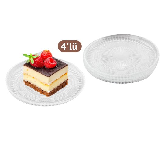 Cam Tatlı Tabağı ~ 14 cm