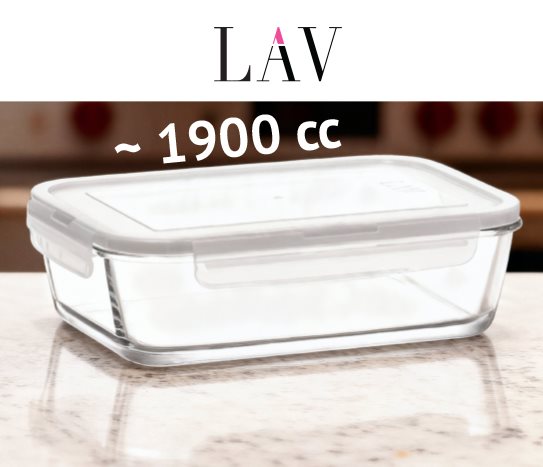 KİLİTLİ CAM SAKLAMA KABI ~1900 cc