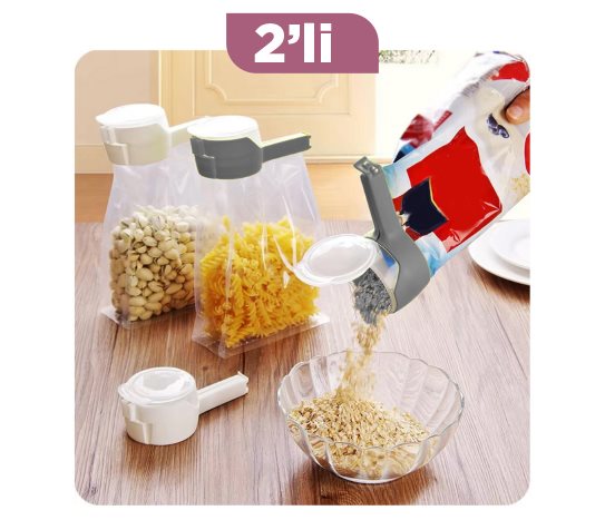 Kapaklı Poşet Klipsi