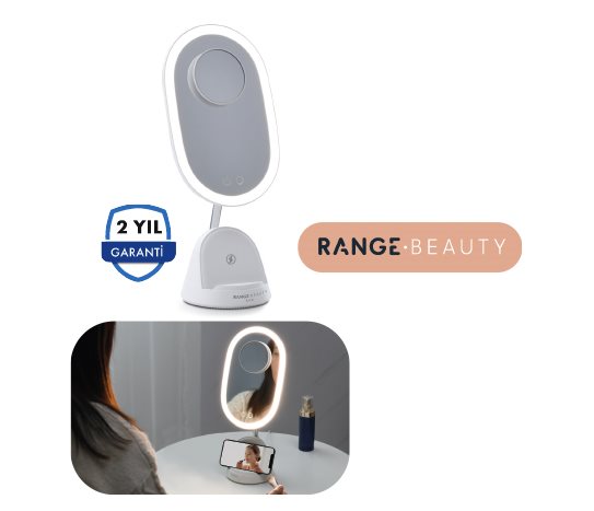 Şarjlı Telefon Tutuculu Makyaj Aynası