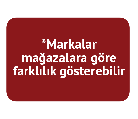 Markalar Mağazalara Göre Farklılık Gösterebilir