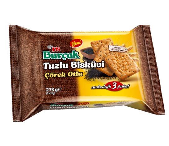 Eti Burçak Çörek Otlu Tuzlu Bisküvi