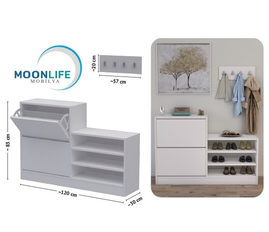 2 KAPAKLI KAYAR RAFLI AYAKKABILIK