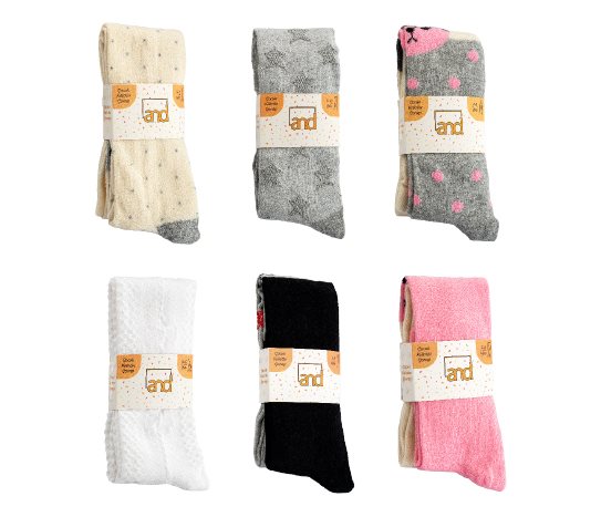 Desenli Külotlu Çorap Çocuk