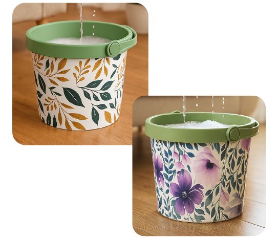 Desenli Su Kovası ~9 L