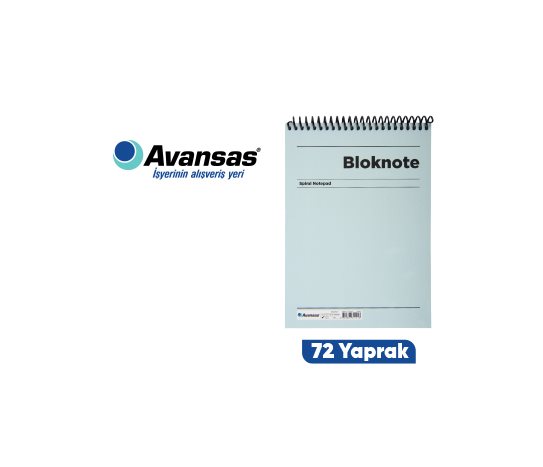 Avansas Spiralli A5 Defter