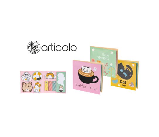 Sevimli Kedili Yapışkanlı Notlar