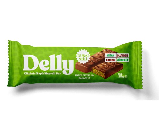 Delly Çikolata Kaplı Meyve Bar