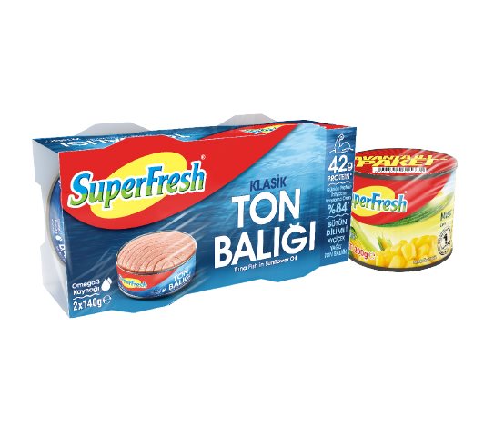 Superfresh Ton Balığı 2x140 g &amp; Mısır