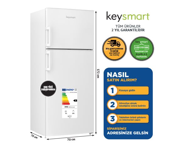 NOFROST BUZDOLABI KEY 430 NFE