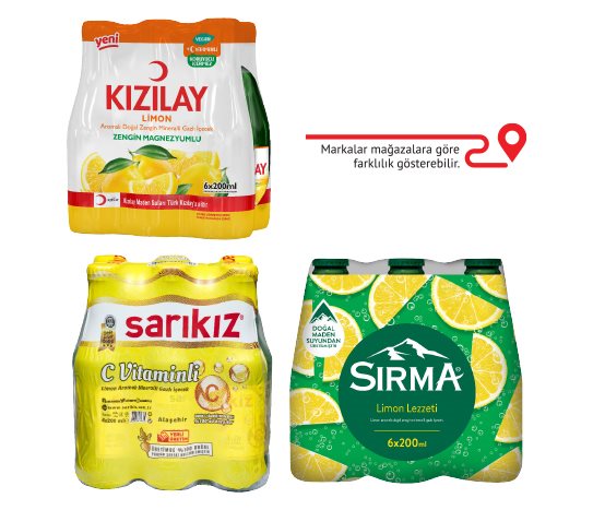 Sırma - Sarıkız - Kızılay Maden Suyu Cplus Vitaminli