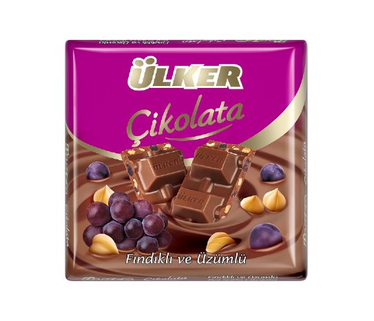 Ülker Fındıklı &amp; Üzümlü Sütlü Çikolata