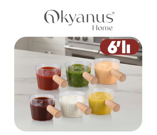 Ahşap Saplı Sosluk ~ 50 ml