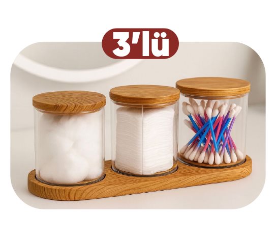 Ahşap Görünümlü Standlı Saklama Kutusu ~295 cc