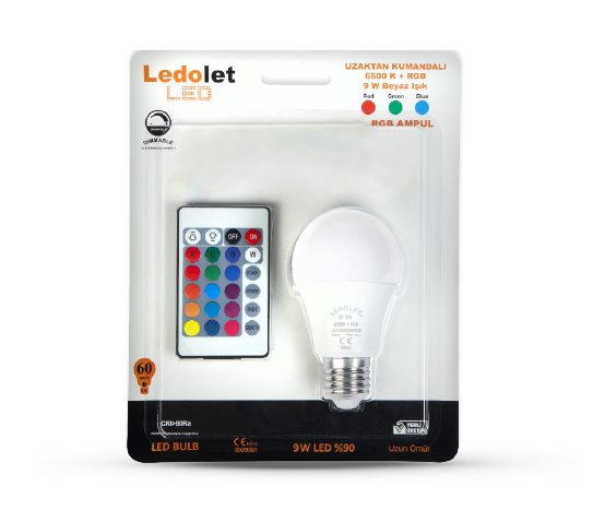 Ledolet Uzaktan Kumandalı Led Ampul