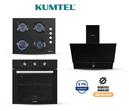 TURBO SİYAH CAM ANKASTRE SET