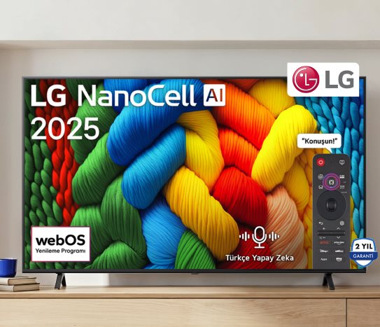 65 İNÇ 4K HDR10 NANOCELL TV 65NANO80A6B