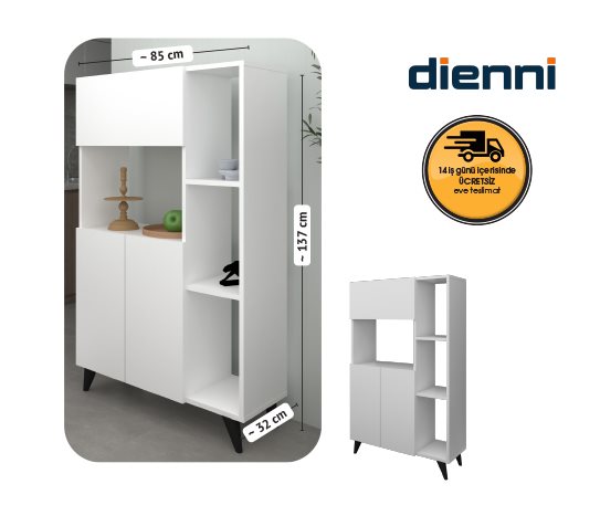 3 KAPAKLI BÖLMELİ MUTFAK DOLABI