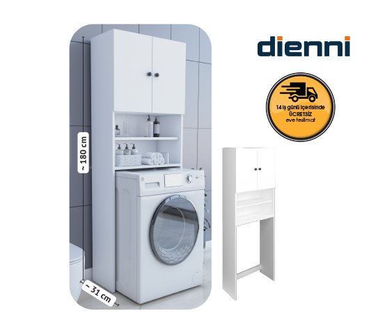ÇAMAŞIR MAKİNESİ BANYO DOLABI
