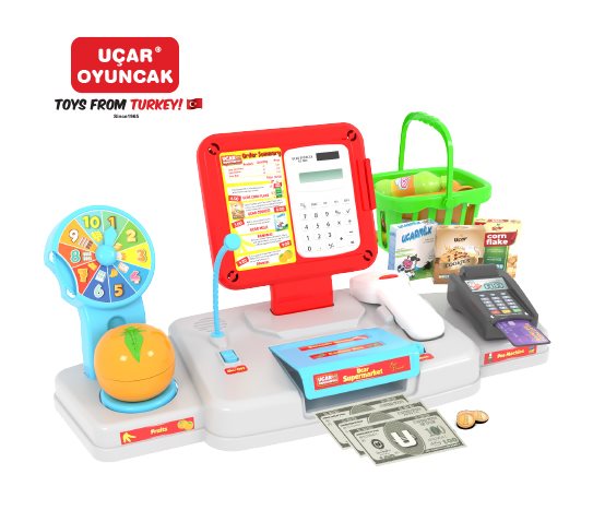 Oyuncak Süpermarket Sesli Yazar Kasa