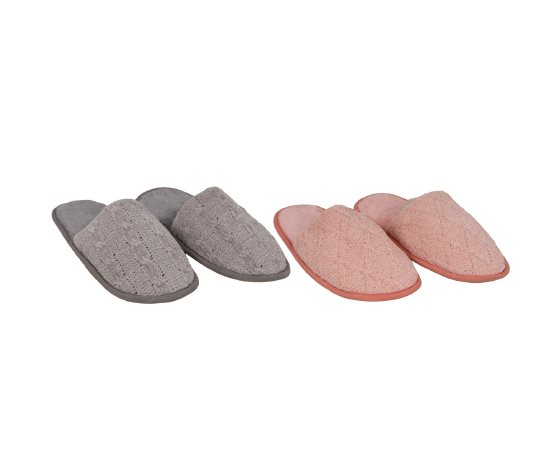 Triko Örgü Model Terlik Kadın