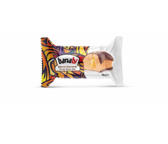 Banabi 4 Muz Dolgulu Kaplamalı Kek