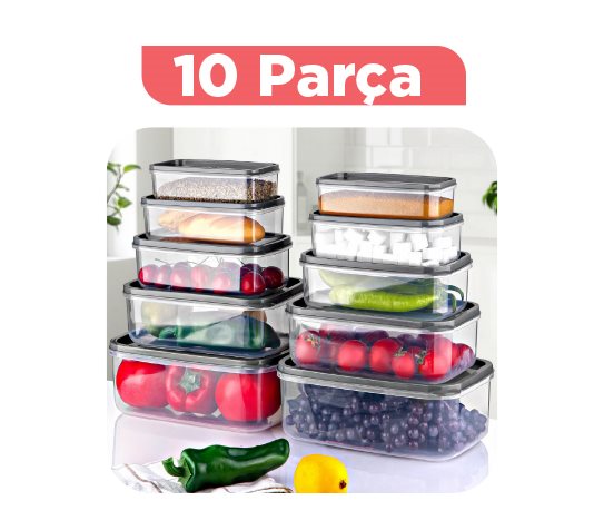 Dikdörtgen Erzak Saklama Kabı