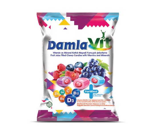 Tayaş Vitamin ve Mineral Katkılı Meyveli Yumuşak Şekerleme