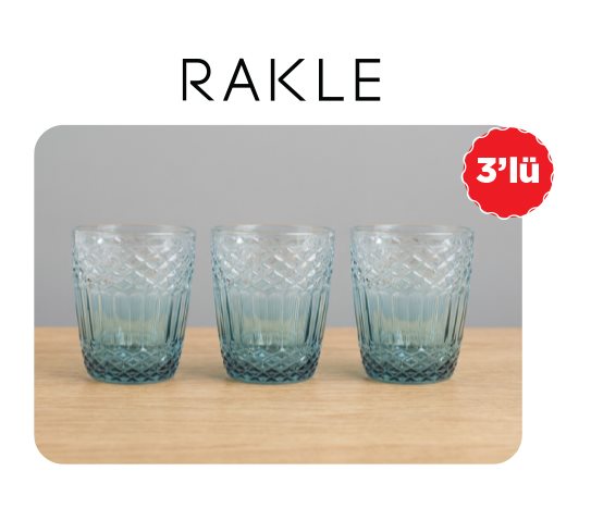 Gravürlü Renkli Su Bardağı ~300 cc