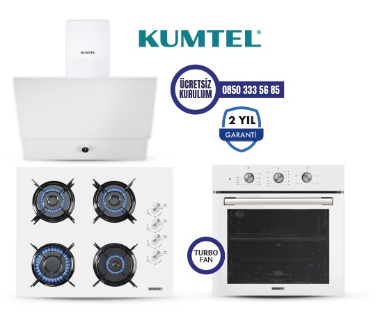 BEYAZ TURBO CAM ANKASTRE SET