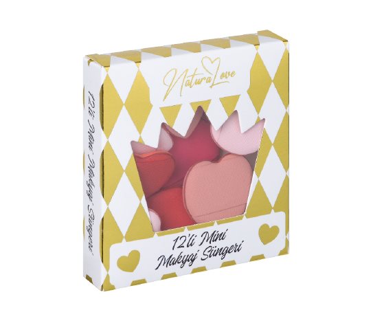 Naturalove 12’li Mini Parmak Makyaj Puf Sünger Seti