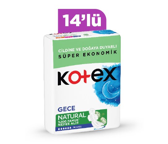Kotex Hijyenik Ped Gece Natural