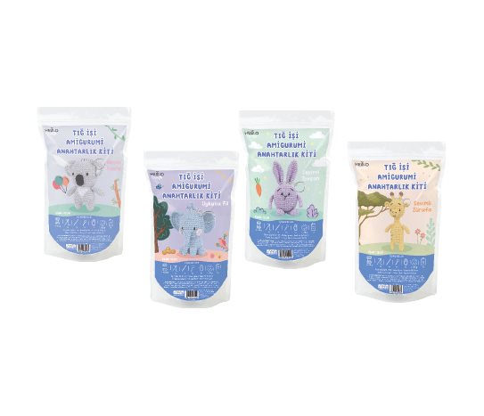 Mini Amigurumi Anahtarlık Kiti