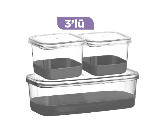 Yumuşak Tabanlı Saklama Kabı Seti